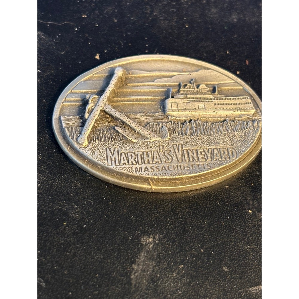Rare Vintage Martha's Vineyard Massachusetts Collector Piece Solid Pewter